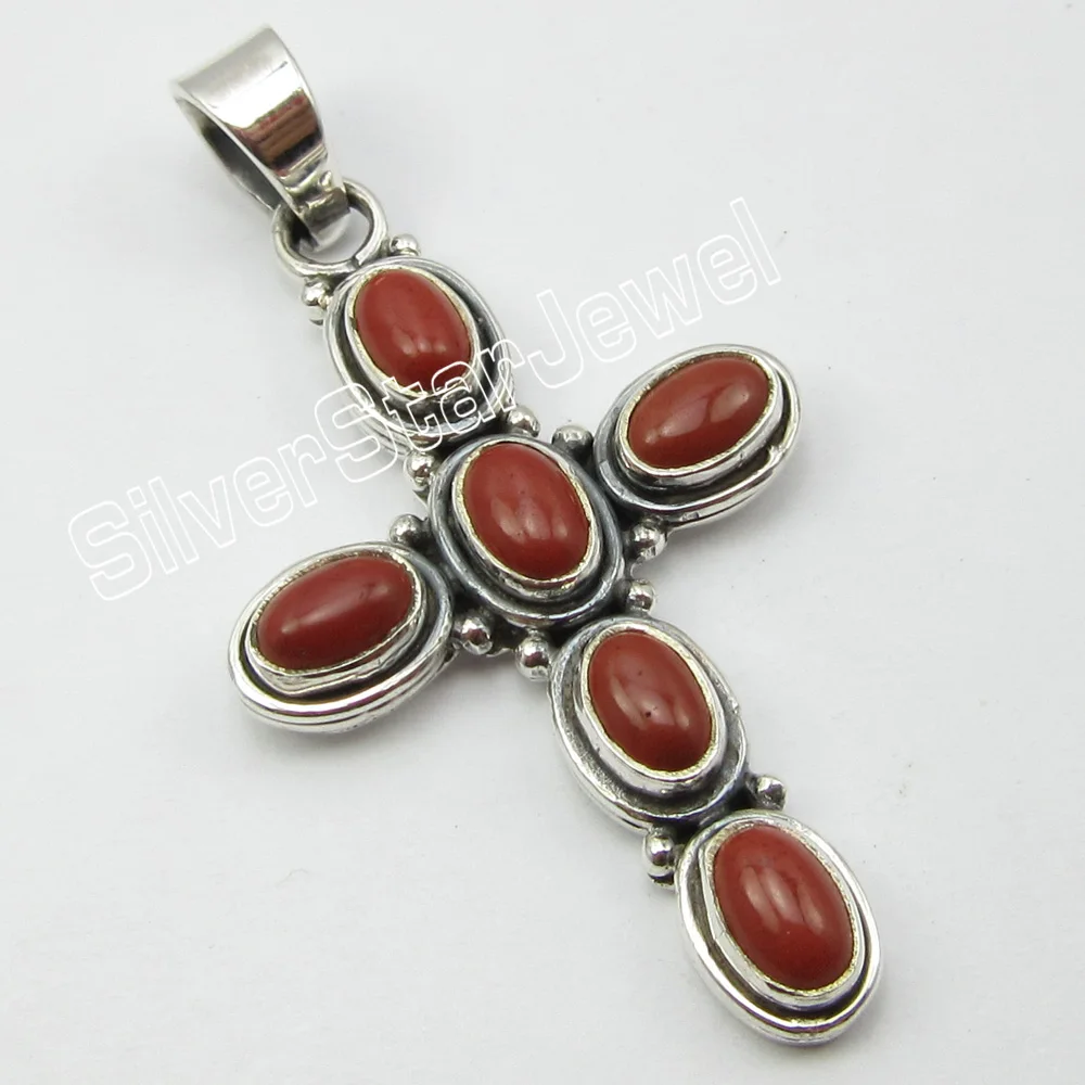 Уникальный дизайн однотонные красные яшмы подвеска 1 8 дюйма! От Chanti Jewelry |