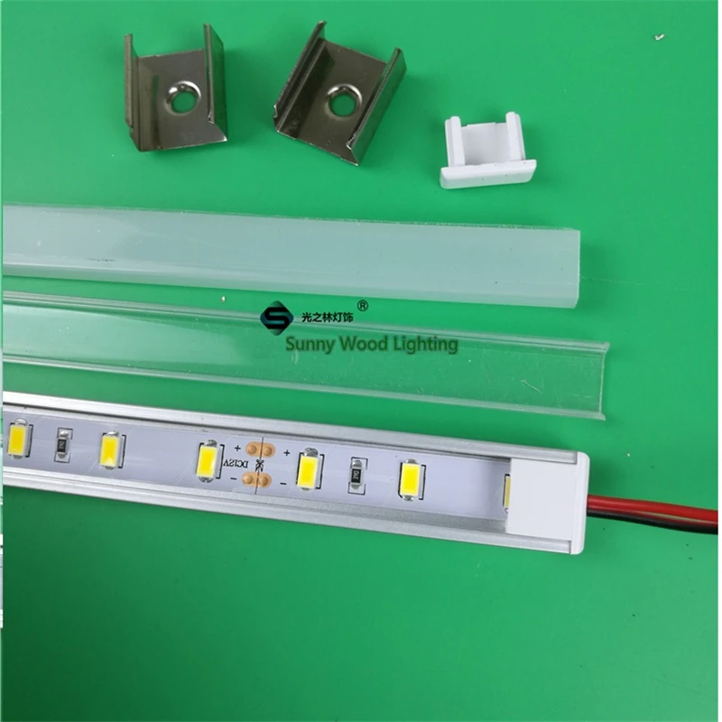 Светодиодная панель 12 в 100 см 5 шт./лот Жесткая светодиодная полоса для шкафа 14 Вт/40