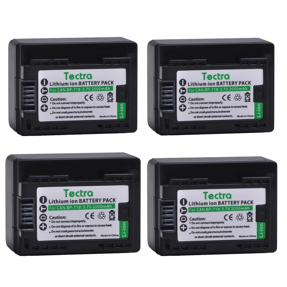

2000mAh BP 718 BP-718 Decoded Battery for Canon VIXIA HF M50 M500 M52 R300 R32 R40 R42 R50 R52 R500 LEGRIA HF R86 BP718 Battery