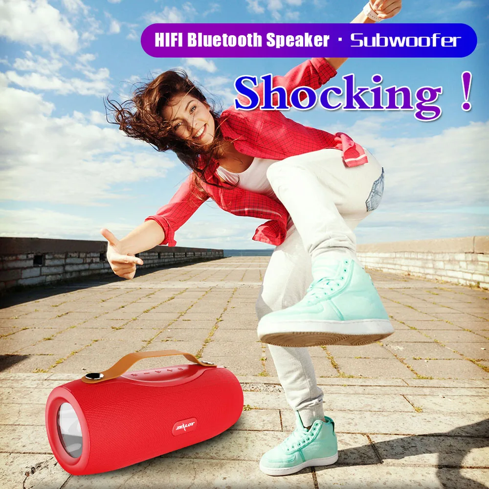 ZEALOT S29 портативный Bluetooth динамик бум бас сабвуфер FM радио беспроводной открытый +