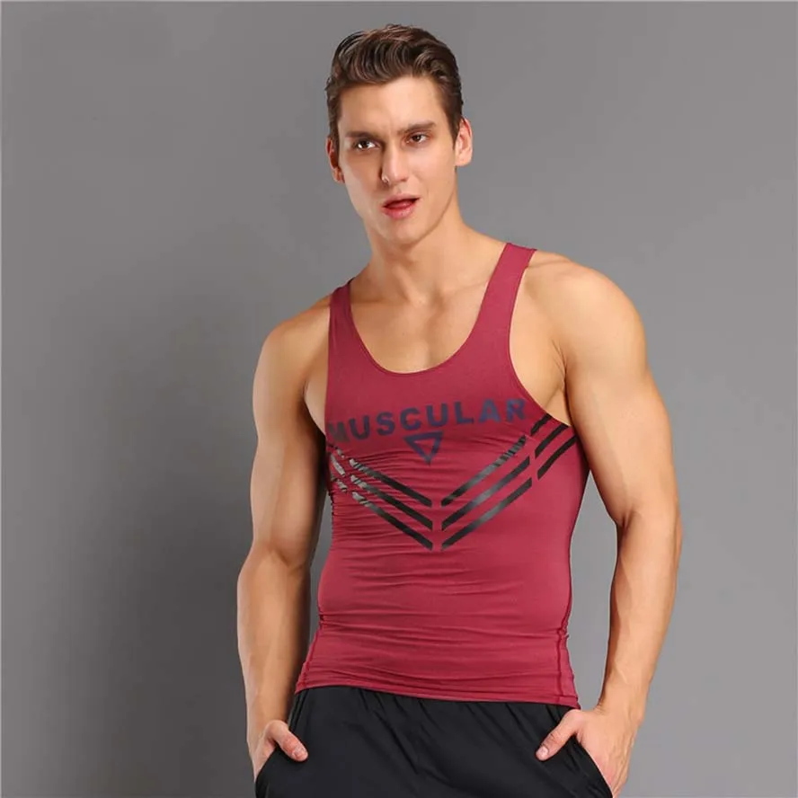 

2017 Tank Tops Sleeveless Vest TOP Undershirt casual fitness Mens casual