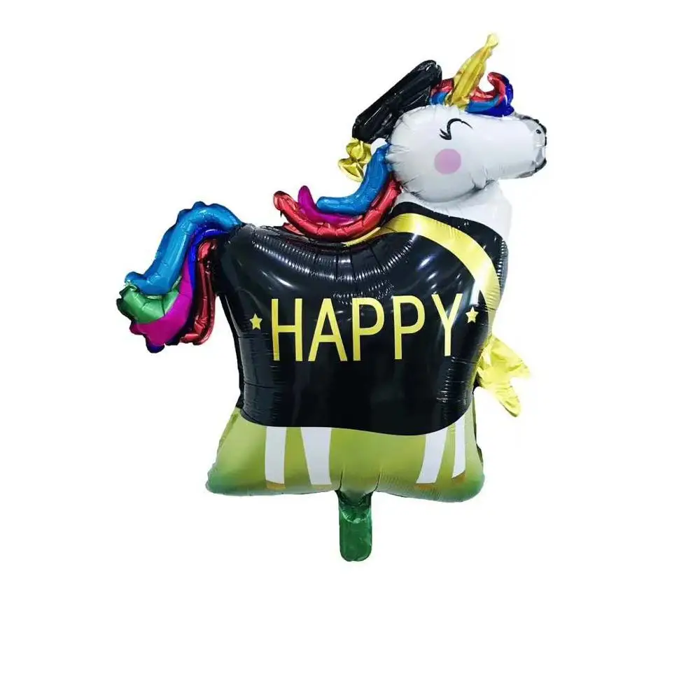 Unicorn Выпускной подарок поздравления выпускник фольга гелиевые воздушные шары Выпускной вечерние декоративные декоративный шар - Цвет: Unicorn