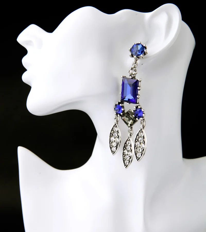 Длинные Стильные благородные женские шикарные серьги для вечеринок