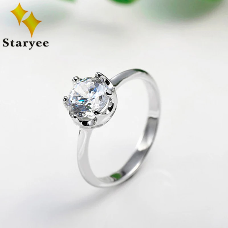 Брендовое Настоящее 14K твердое белое золото муассанит обручальное кольцо 1 0