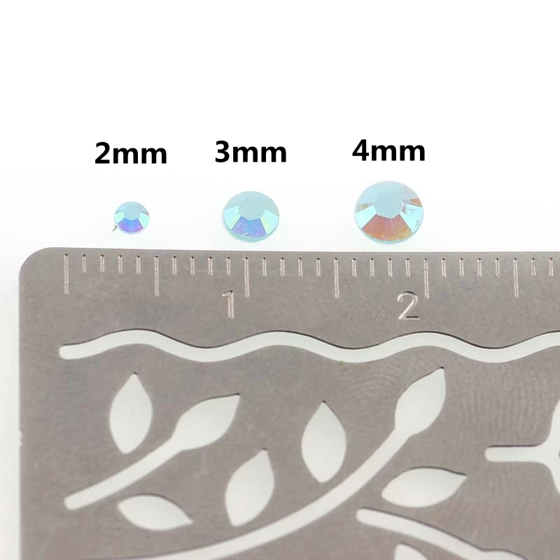 Черный AB 2 мм 3 4 гелевые Стразы для дизайна ногтей круглые плоские стразы