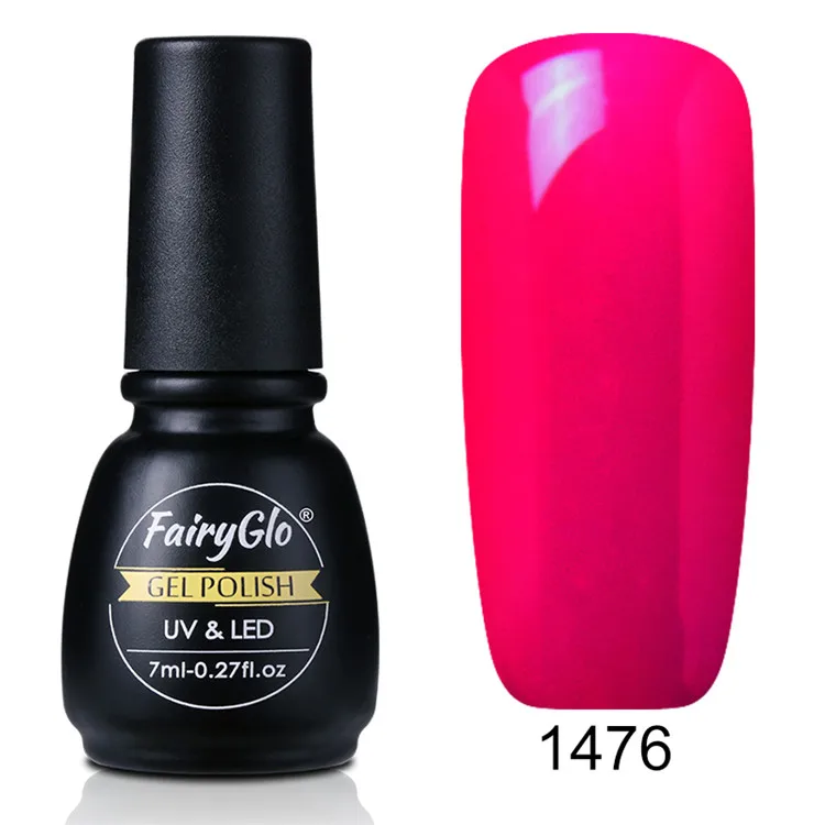 1476 FairyGl, 7 мл, чистый цвет, Гель-лак, УФ-гель для ногтей, впитывающая краска, Гель-лак, Полупостоянный Гибридный лак, лаковый лак, эмаль - Цвет: 1476