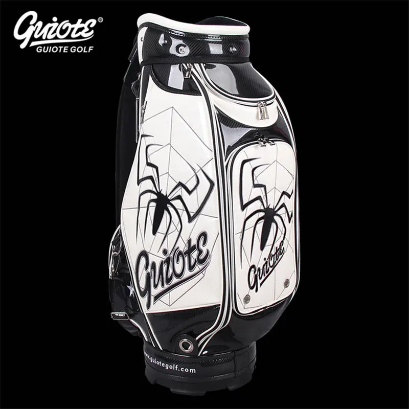 [4 цвета] Widow Maker Spider Golf Caddie сумка для клюшек PU кожаная сумка для гольфа с дождевиком 5-way для мужчин и женщин