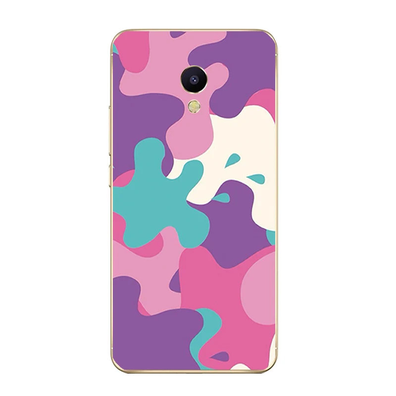 Для Meizu M2 M3 M3S мини чехол для телефона чехол для meilan M5/M5S Мини оболочки U10 U20 крышка бант из ленты TPU с изображением забавных геометрический рисунок роспись Fundas