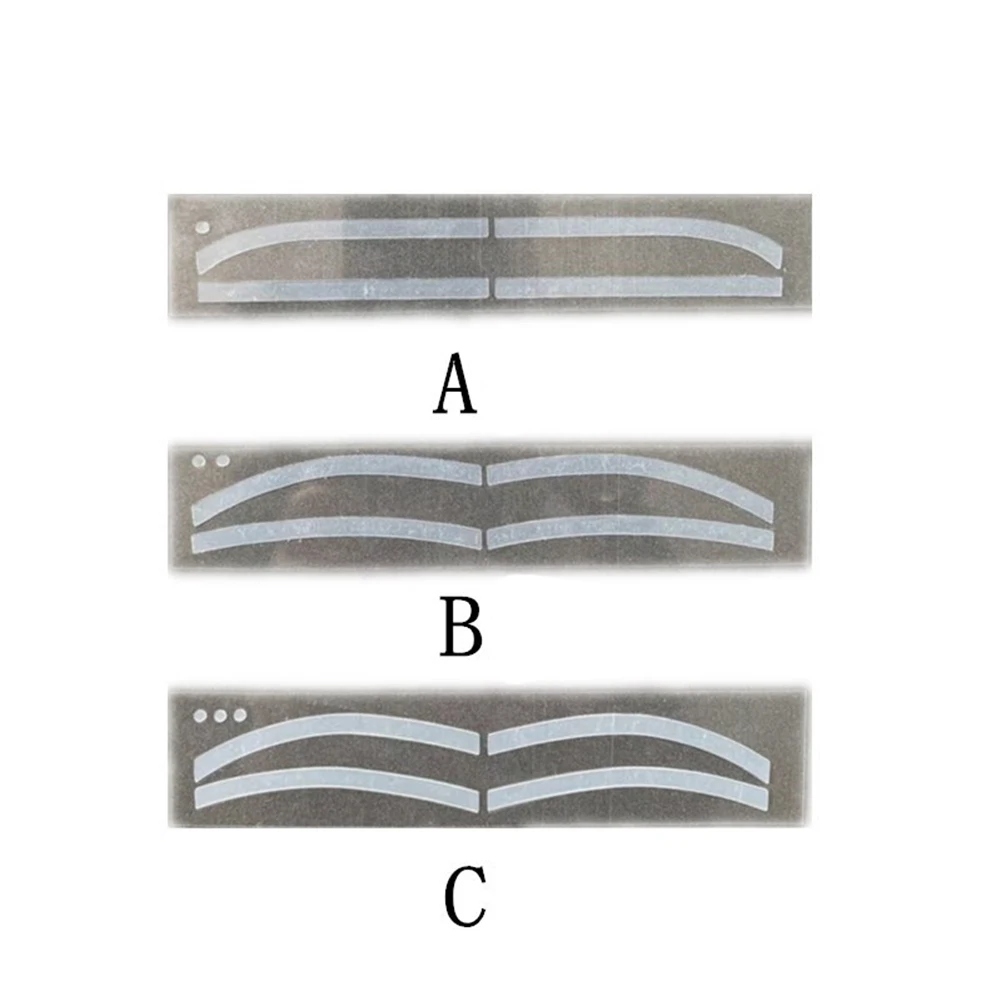 Новинка 6 пар одноразовых наклеек для бровей и татуажа Дополнительный шаблон