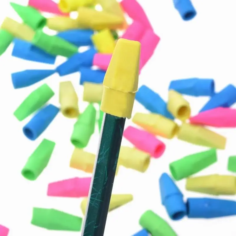 Колпачки для ластика в форме ручки разноцветные s упаковке 1000 шт.|Ластик| |