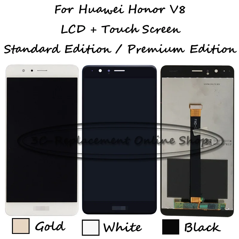 Для Huawei Honor V8 KNT AL20 UL10 AL10 TL00 TL10 LCD дисплей + сенсорный экран дигитайзер в сборе