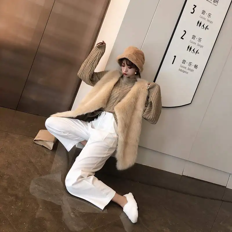 Модный осенне зимний женский жилет куртка 2020 новинка пальто из искусственного