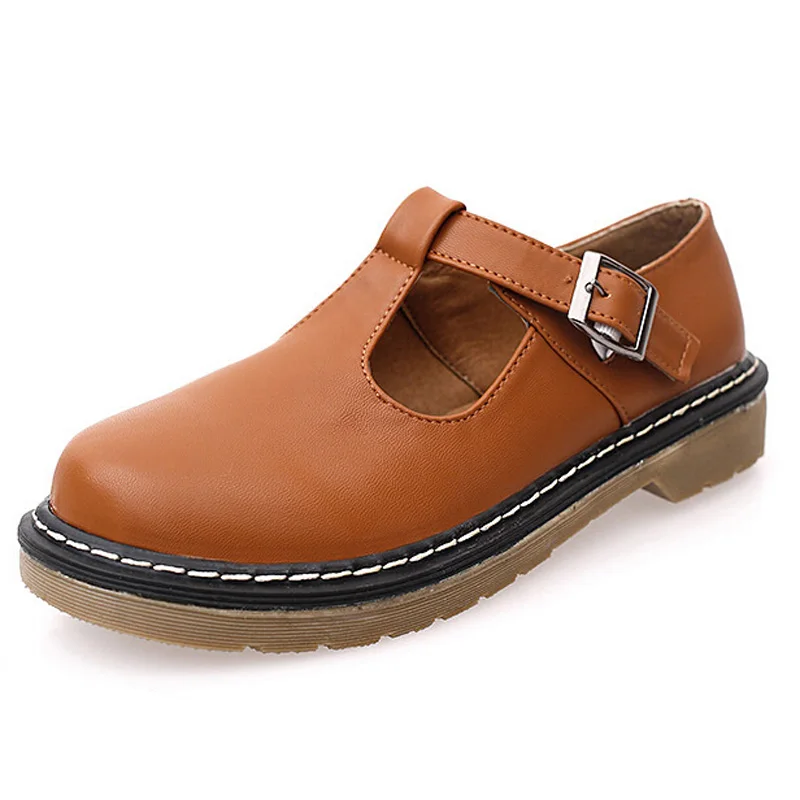 2018 г. женские оксфорды повседневная обувь на толстой резиновой подошве в