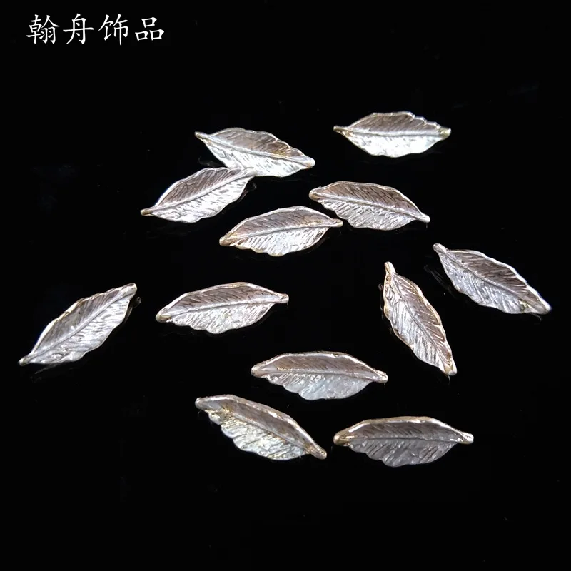 50pc 17*20mm Gold Color Small Leaf Charm Pendant For Wedding Head Pieces DIY Women Handmade Jewelry Making | Украшения и