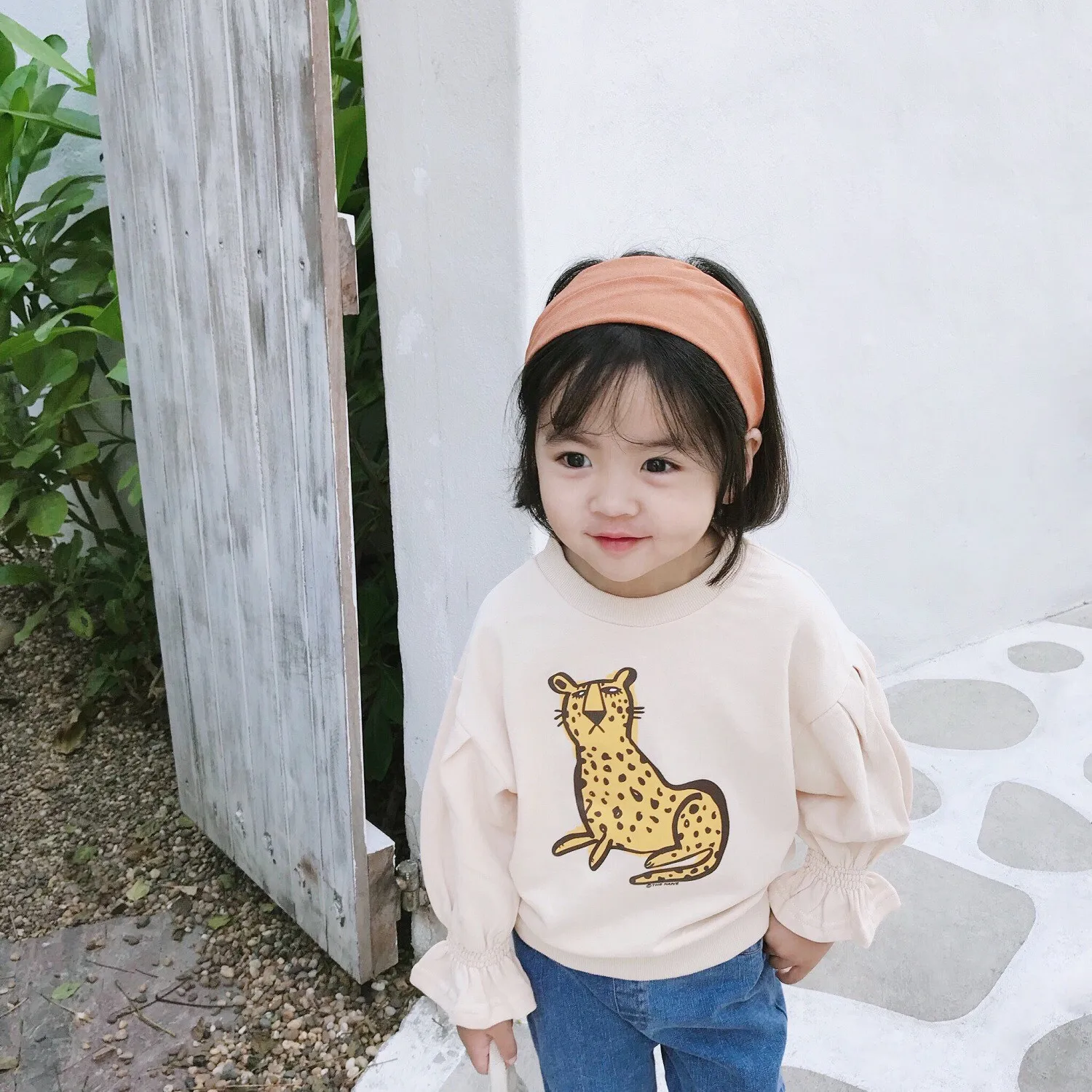 Весенние милые повседневные толстовки с леопардовым принтом для девочек