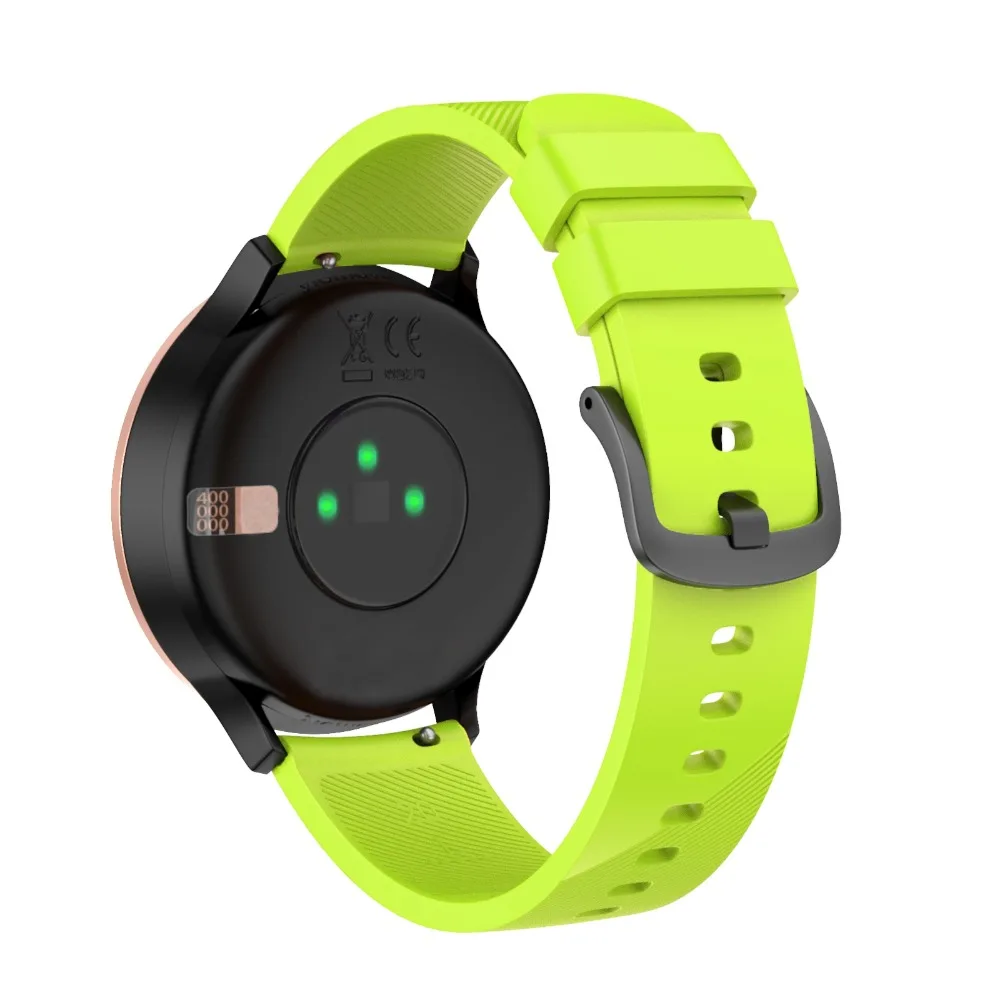 XBERSTAR 20 мм замена силиконовые спорта запястье ремешок для Garmin Vivomove HR ремешки Спорт Hybrid Smartwatch наручные
