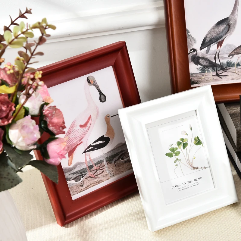 2018 качественная простая цельная фоторамка 1 шт. картинные рамки из натурального