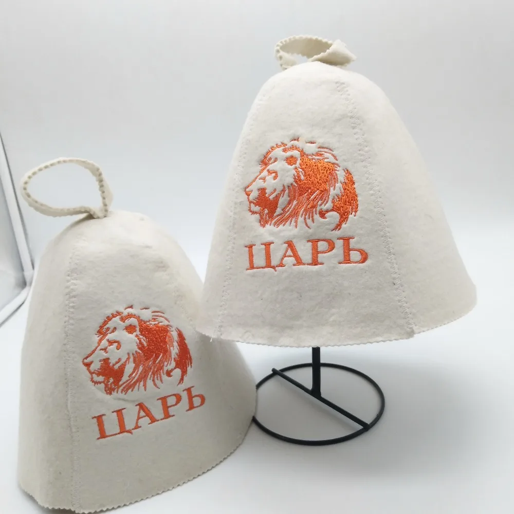 Милая 100% шерсть мини Войлочная Шапка для бани (Два шт/партия)|sauna hat|hat hathat h |