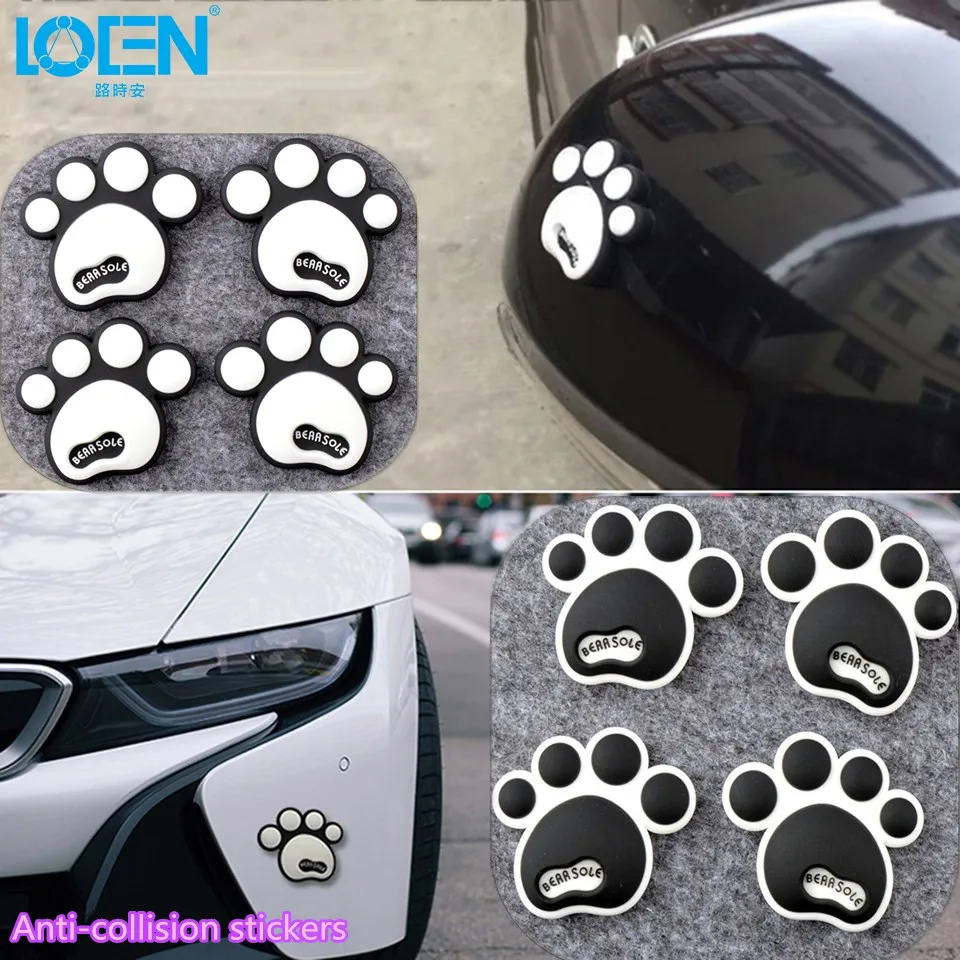 LOEN 4 шт., автомобильная наклейка, защита двери, боковая защита края, защита, наклейка s для универсальных аксессуаров, Авто Наклейка s