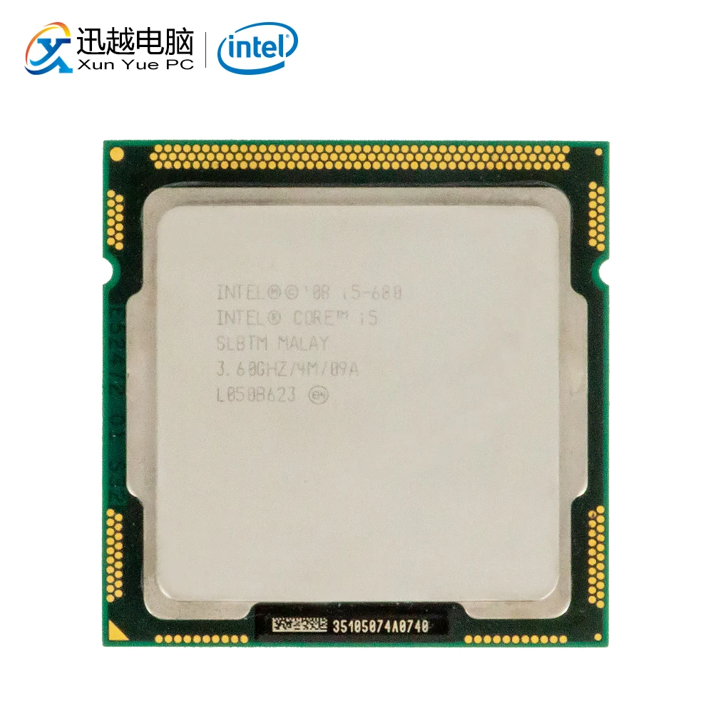 Intel Core i5 680 настольный процессор двухъядерный 3 6 ГГц 4 МБ кэш L3 LGA 1156 б/у|Процессоры| |