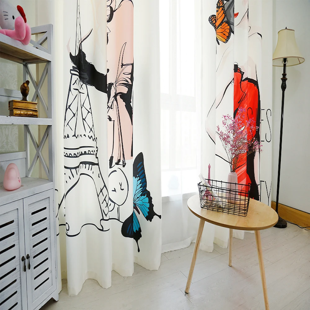 На заказ 2x оконные драпировки 60% затемненные занавески для гостиной женские s