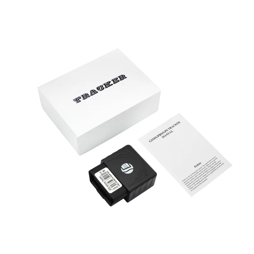 with box DEAOKE OBD gps-трекер без OBD функции диагностики TK306 mini OBD gps-трекер с вибрационной сигнализацией - Цвет: with box