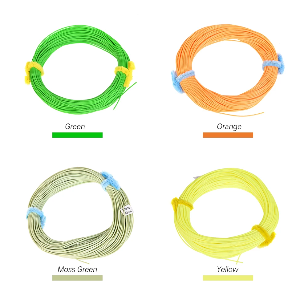 LEO 4F/5F/6F/7F/8F 100FT Fly Line Вес вперед плавающая рыболовная леска для ловли карпа Pesca|fishing