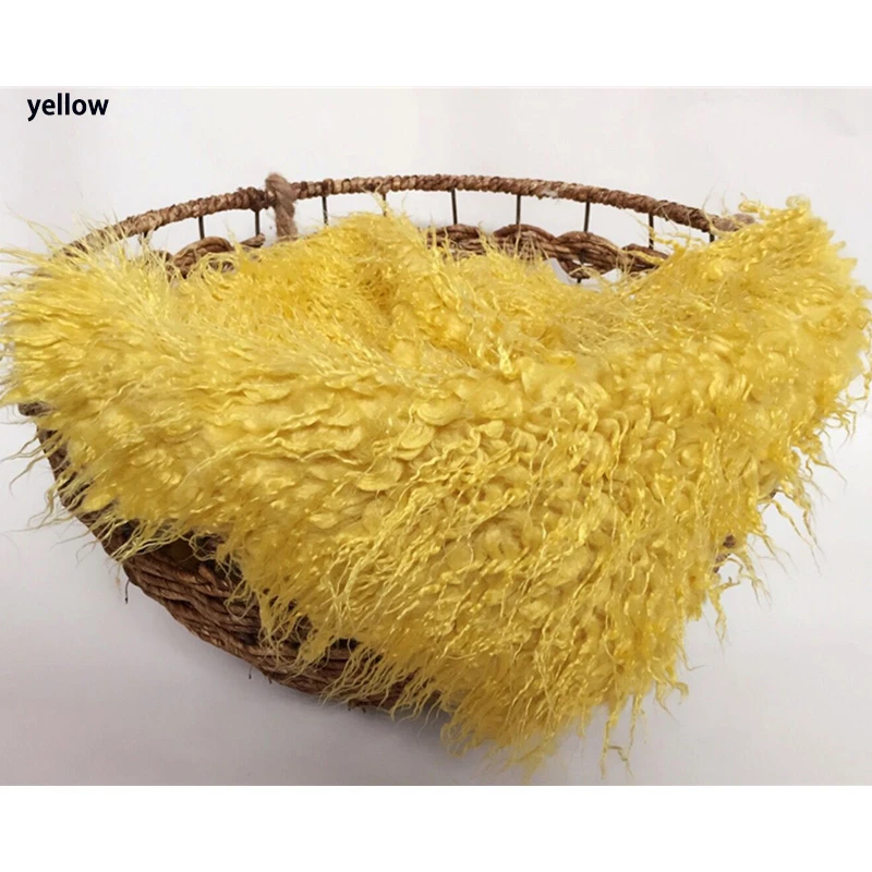 Реквизит для фотосъемки новорожденных одеяло s мягкая длинная меховая корзина