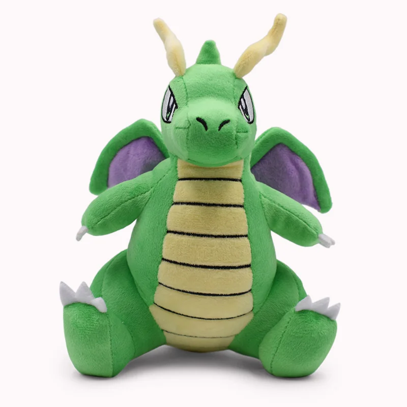Dragonite green 20 стилей Аниме Блестящий Mew Greninja Dragonair Psyduck Dragonite Kyogre Solgaleo Ho-Oh Magnemite мягкая плюшевая мультяшная кукла игрушка - Цвет: Dragonite green