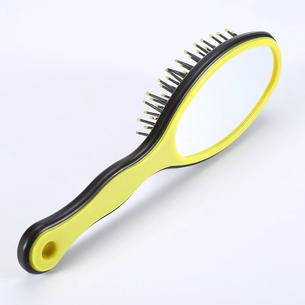 1 шт. щетка для распутывания волос с зеркальной расческой лечения массажная