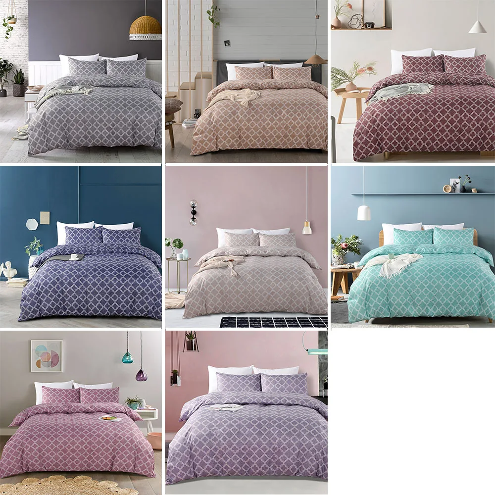 Простой комплект постельного белья в скандинавском стиле однотонное удобное