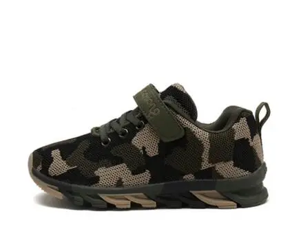 27 Army Green Детская обувь для мальчиков, новинка, детские кроссовки, спортивная дышащая обувь с модным принтом для маленьких мальчиков 3, 4, 5, 6, 7, 8, 9, 10, 11, 12 лет - Цвет: 27 Army Green