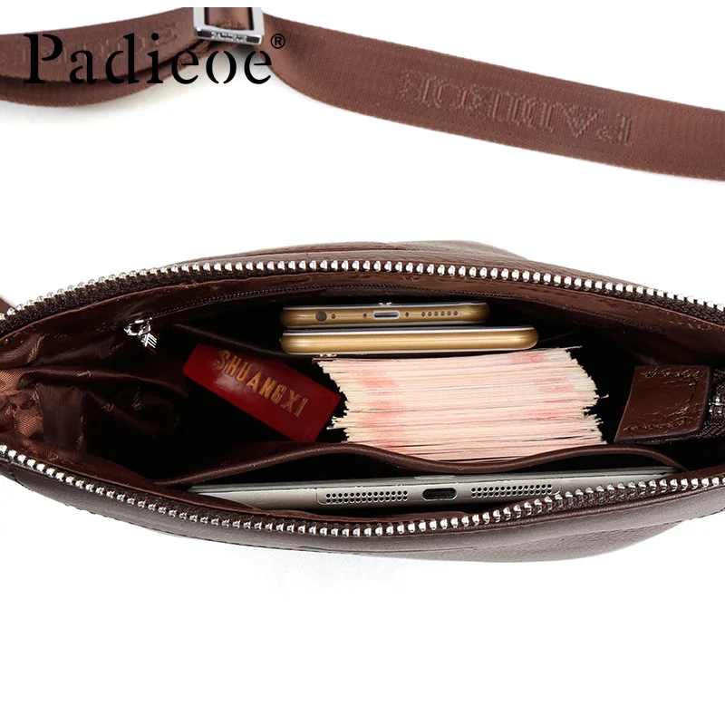 Padieoe Мода 2017 г. Пояса из натуральной кожи сумка маленькая Повседневное Для мужчин