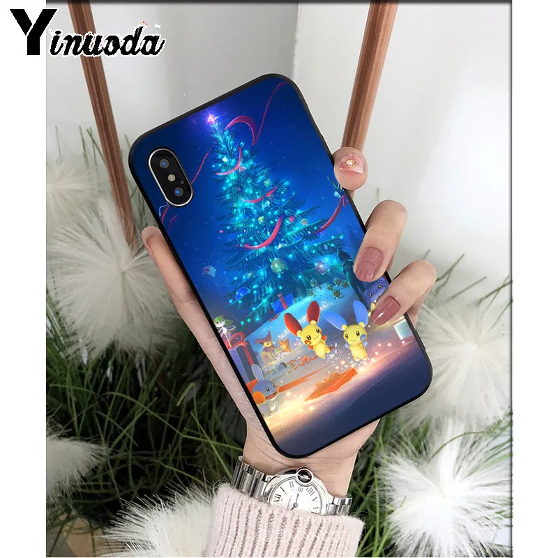 Yinuoda Pokemons Ball thepikachu TPU мягкие Аксессуары для телефонов Чехол для Apple iPhone 8 7 6S Plus X XS MAX 5 5S SE XR чехол