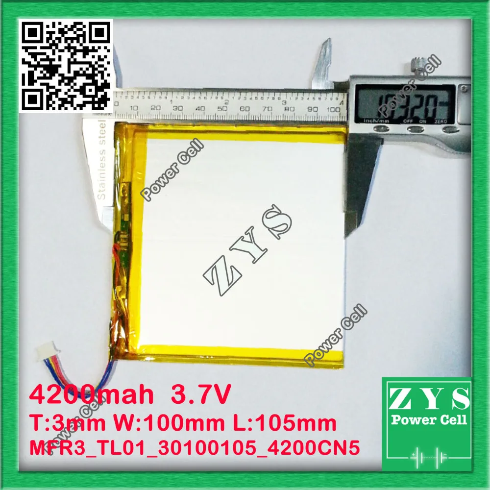 С 5-контактным разъемом полимерная литий-ионная батарея 3 7 в 30100105 может быть