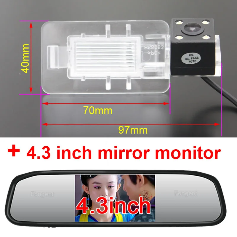 8063-H1-43 Fongent автомобиль заднего вида Парковка Обратный Беспроводной gps DVD PC монитор экран камера для Great Wall Greatwall HOVER H3 H5 H6 Haval - Название цвета: 8063-H1-43