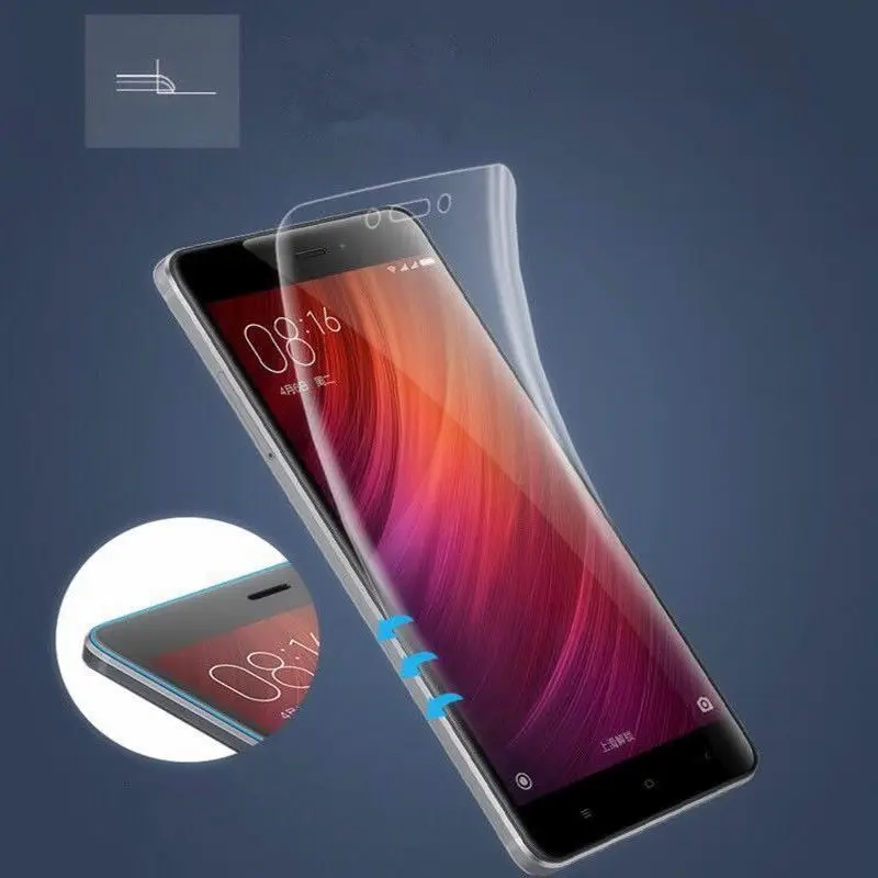 3D изогнутая Защитная пленка для экрана XiaoMi RedMi 5 5S Plus 6 4X Note 3 4 Pro 5A мягкая плёнка