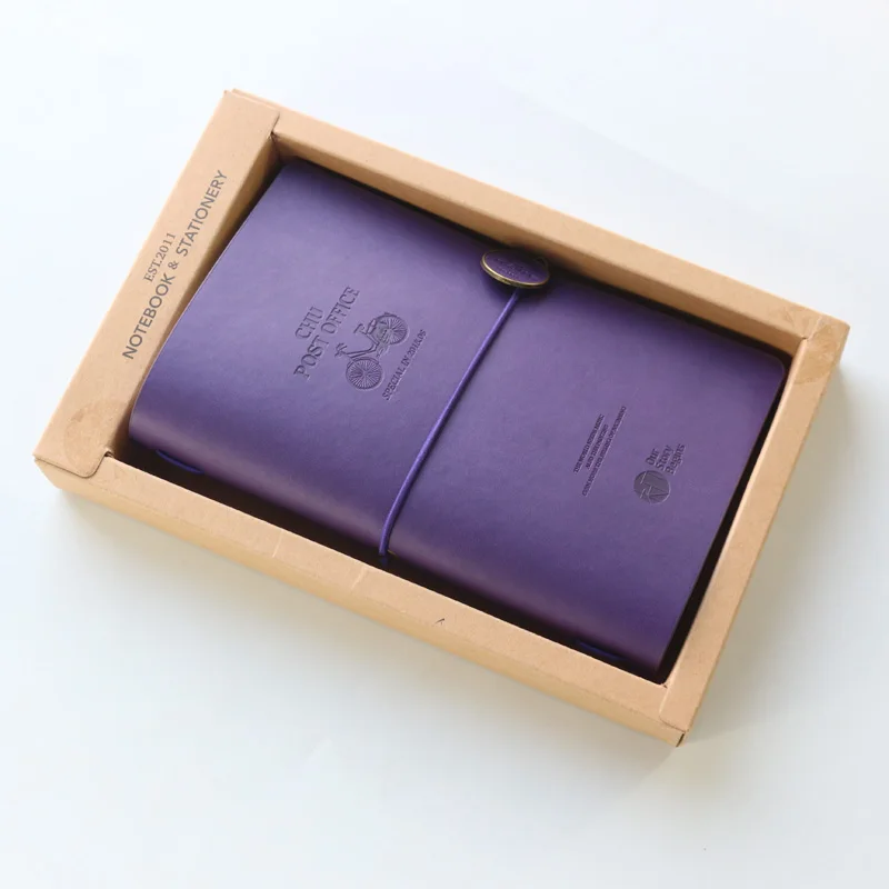 Новинка милый кожаный школьный журнал путешественника Domikee тонкий многоразовый