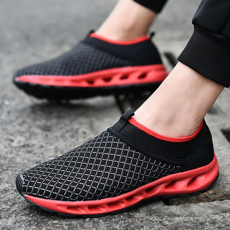 2017 летние мужские кроссовки для бега нескользящая обувь дышащая Спортивная из
