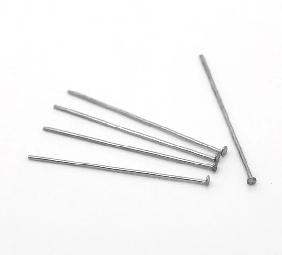 MJARTORIA 2018 New Arrival 500PCS Silver Color Stainless Steel Head Pins Jewelry Accessories DIY Finding Bright 0.7x33mm | Украшения и