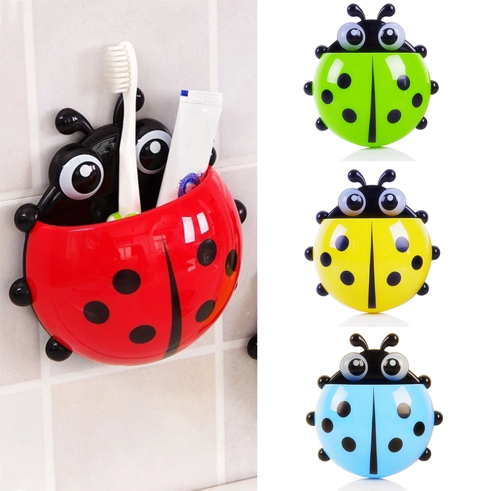1 шт. зубная щетка для ванной комнаты Милая Божья коровка паста полки
