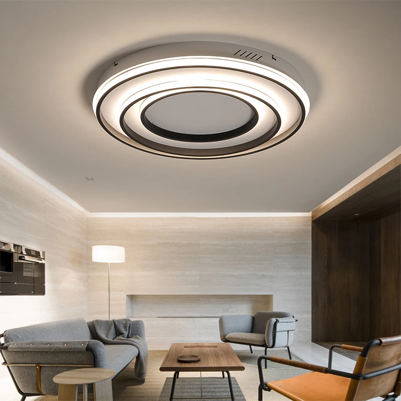 Wooights Modern Ceiling Lights for Living Room Bedroom Hallway lampe plafond avize AC85-265V Black/White lamp | Лампы и освещение