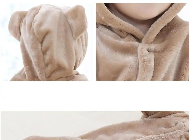 Детский Ромпер Для осень зима теплая одежда для новорожденных спортивный костюм