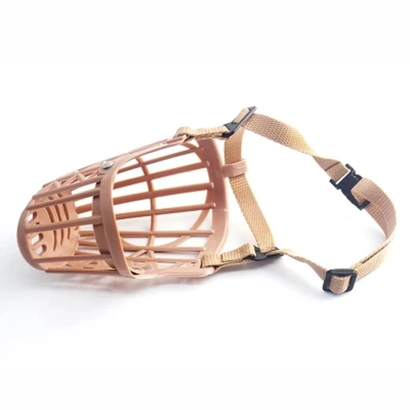 Новинка 1 шт. 7 размеров пластиковая коричневая крепкая корзина для намордника