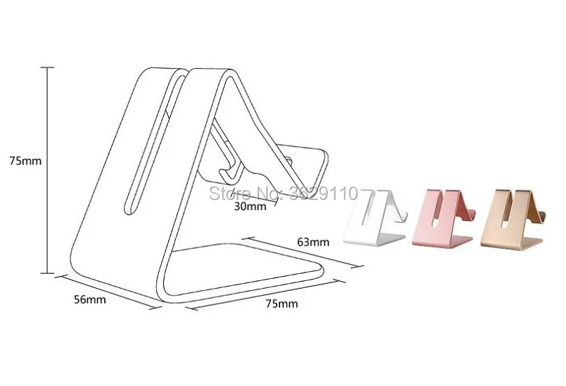 Мобильный телефон держатель подставка из алюминиевого сплава настольный для