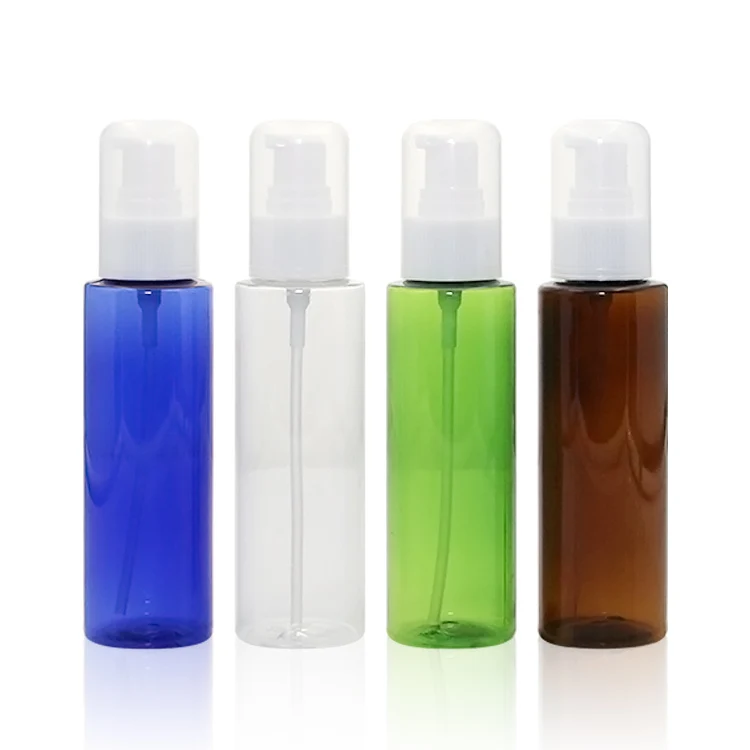 Оптовая продажа 100 мл ПЭТ косметический лосьон эмульсия сыворотка насос бутылка