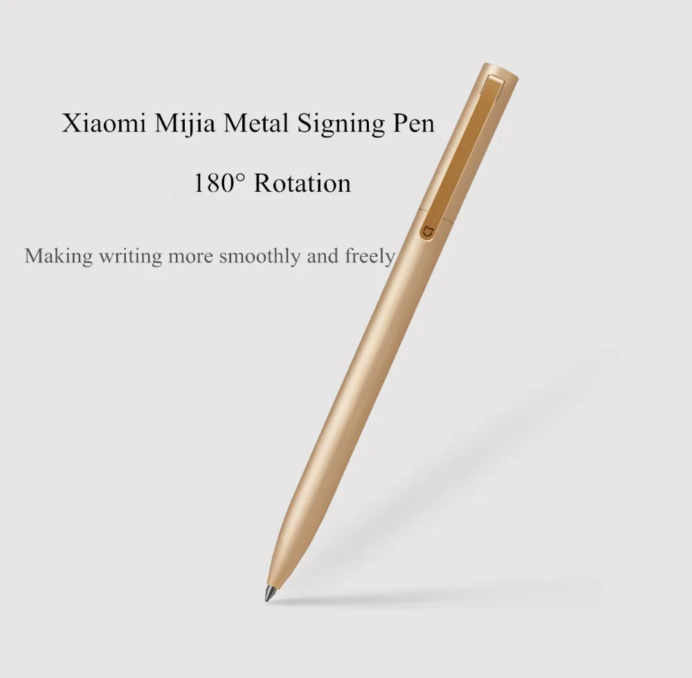 Xiaomi Mijia металлический знак 9,5 мм PREMEC Гладкий Швейцарский черный Заправка золото/серебро прочный