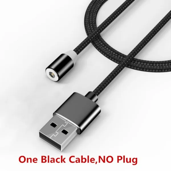 Cable Without Plug NOHON СВЕТОДИОДНЫЙ Магнитный зарядный кабель для освещения телефона для iPhone X 7 8 6 6S Plus X 5 5S 5C для iPad 4 5 6 магнитное быстрое зарядное устройство 1 м - Цвет: Cable Without Plug