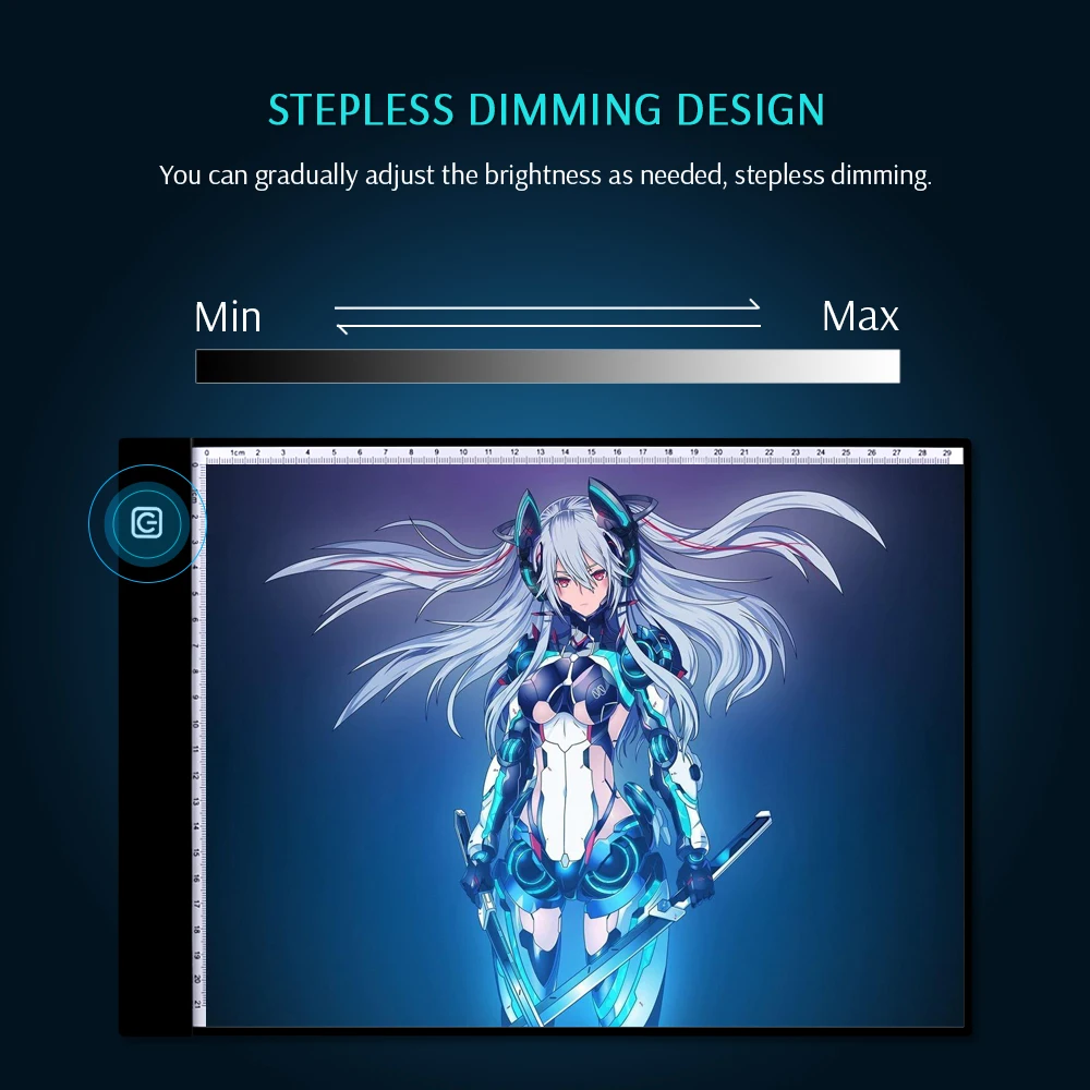 Цифровой планшет для рисования CHIPAL A4 графические планшеты светодиодный