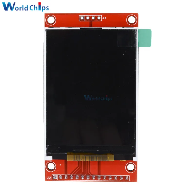 2,4 дюймовый ЖК-дисплей 240x320 SPI TFT ILI9341 Белый светодиодный модуль для Arduino o светодиодный ЖК-модуль последовательного порта 5 В/3,3 В PCB адаптер Micro SD карта - Цвет: Without touch LCD